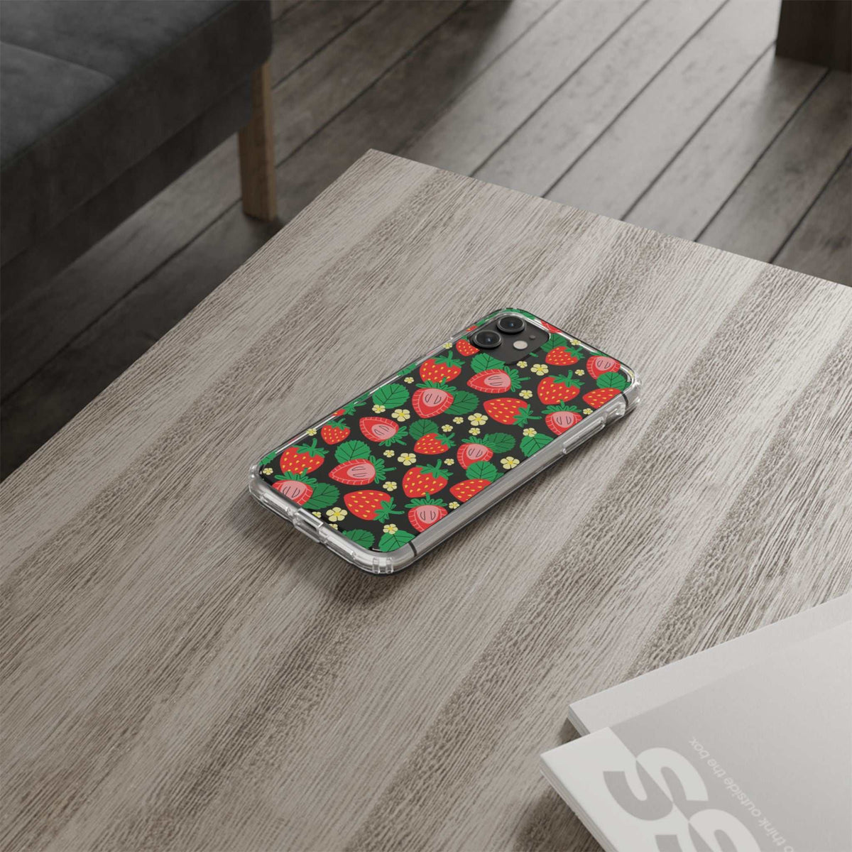 Fruit Stickers Summer Aesthetic Eat Your Veggies Clear iPhone Case For iPhone 14, iPhone 13, iPhone 12, iPhone 16 Pro, 15 Pro Max Cover