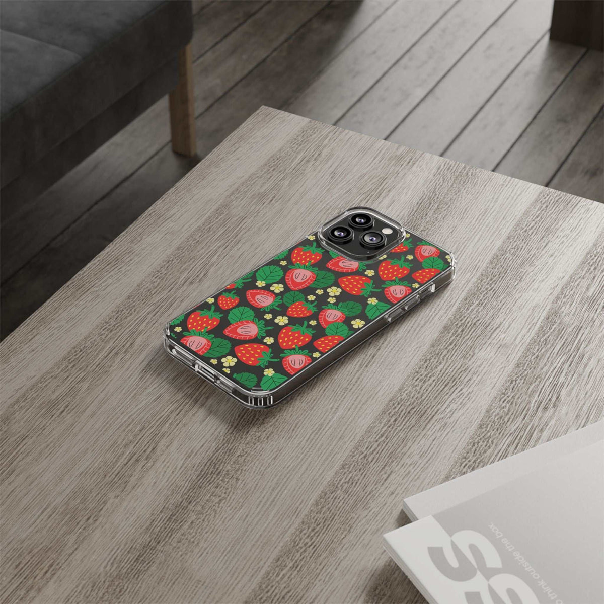 Fruit Stickers Summer Aesthetic Eat Your Veggies Clear iPhone Case For iPhone 14, iPhone 13, iPhone 12, iPhone 16 Pro, 15 Pro Max Cover