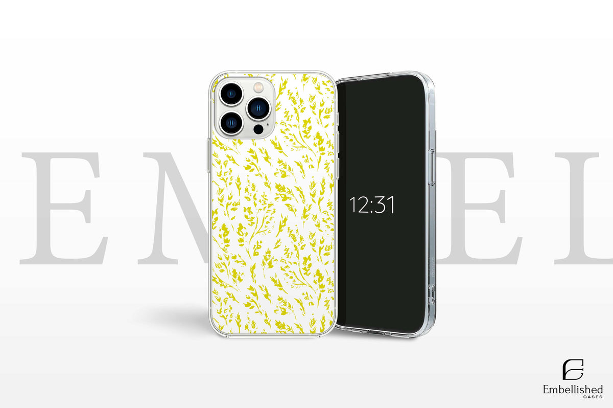 Phone Case Vintage Floral Shockproof Clear iPhone 16 15 14 Tough Cases