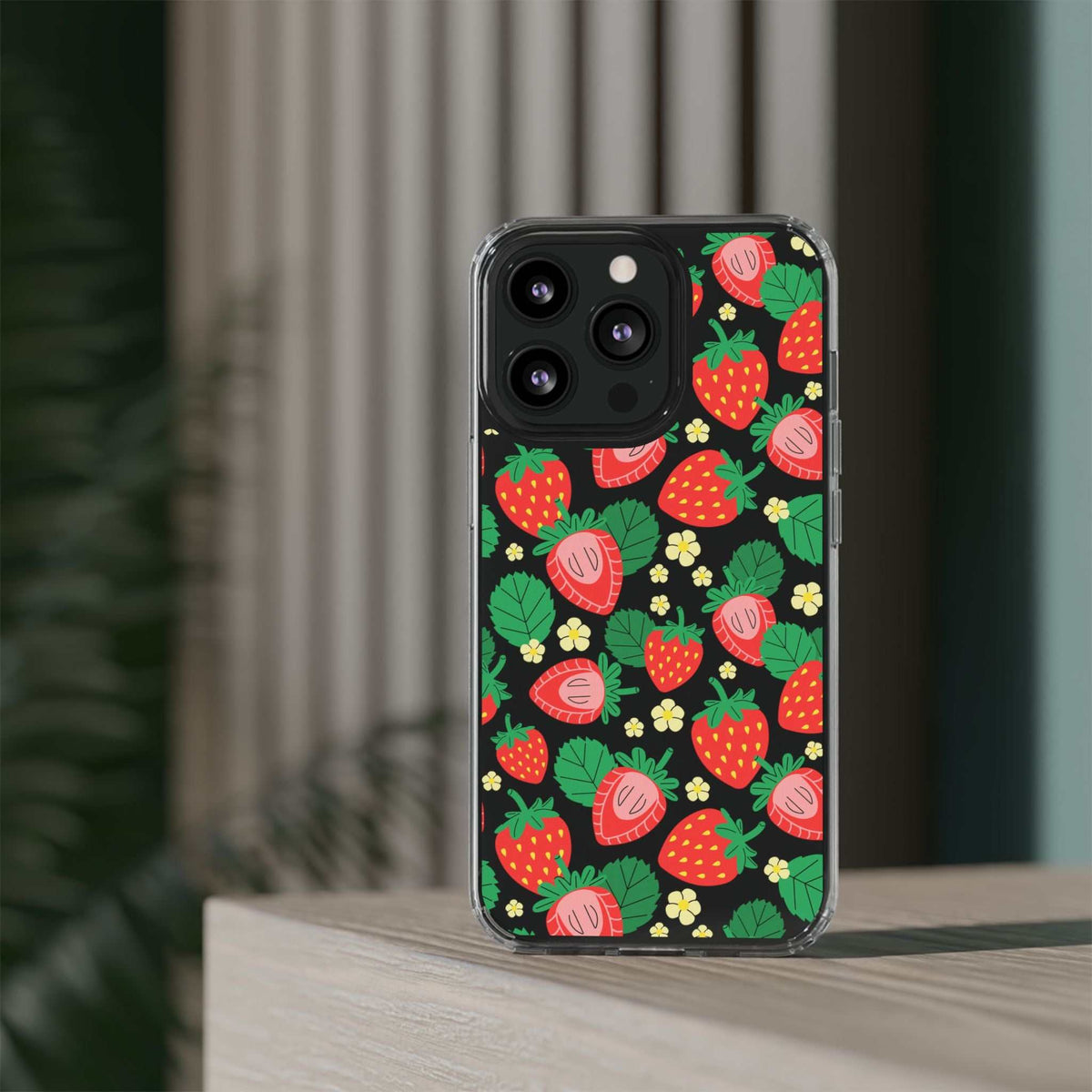 Fruit Stickers Summer Aesthetic Eat Your Veggies Clear iPhone Case For iPhone 14, iPhone 13, iPhone 12, iPhone 16 Pro, 15 Pro Max Cover