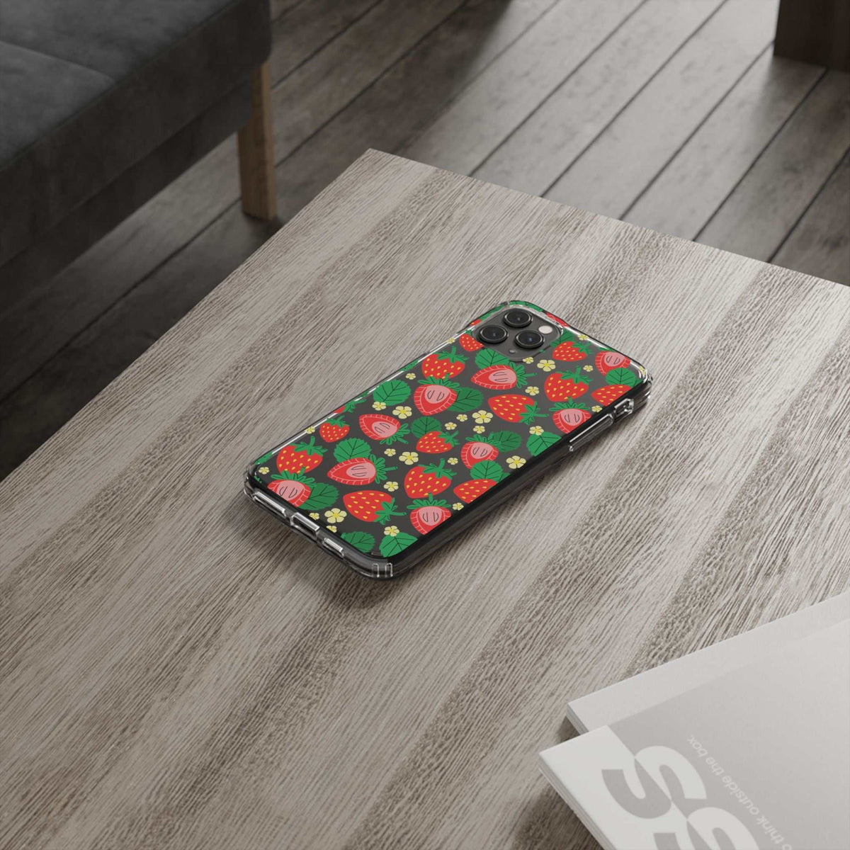 Fruit Stickers Summer Aesthetic Eat Your Veggies Clear iPhone Case For iPhone 14, iPhone 13, iPhone 12, iPhone 16 Pro, 15 Pro Max Cover