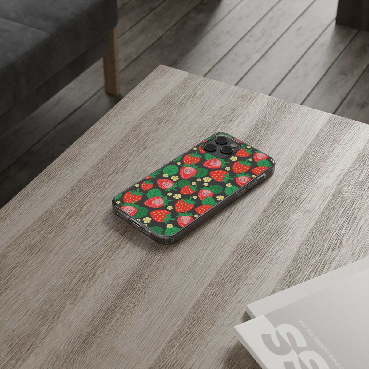 Fruit Stickers Summer Aesthetic Eat Your Veggies Clear iPhone Case For iPhone 14, iPhone 13, iPhone 12, iPhone 16 Pro, 15 Pro Max Cover